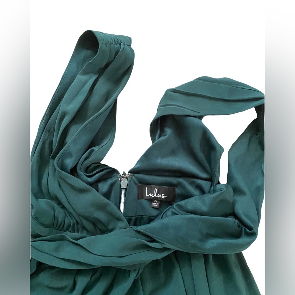 lulus heavenly hues forest green maxi dress - Picture 4 of 5
